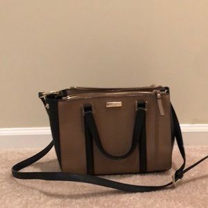 Kate Spade tan and black purse